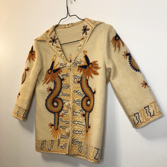 1970s Vintage Hand Embroidered Dragon Jacket - Picture 2 of 5